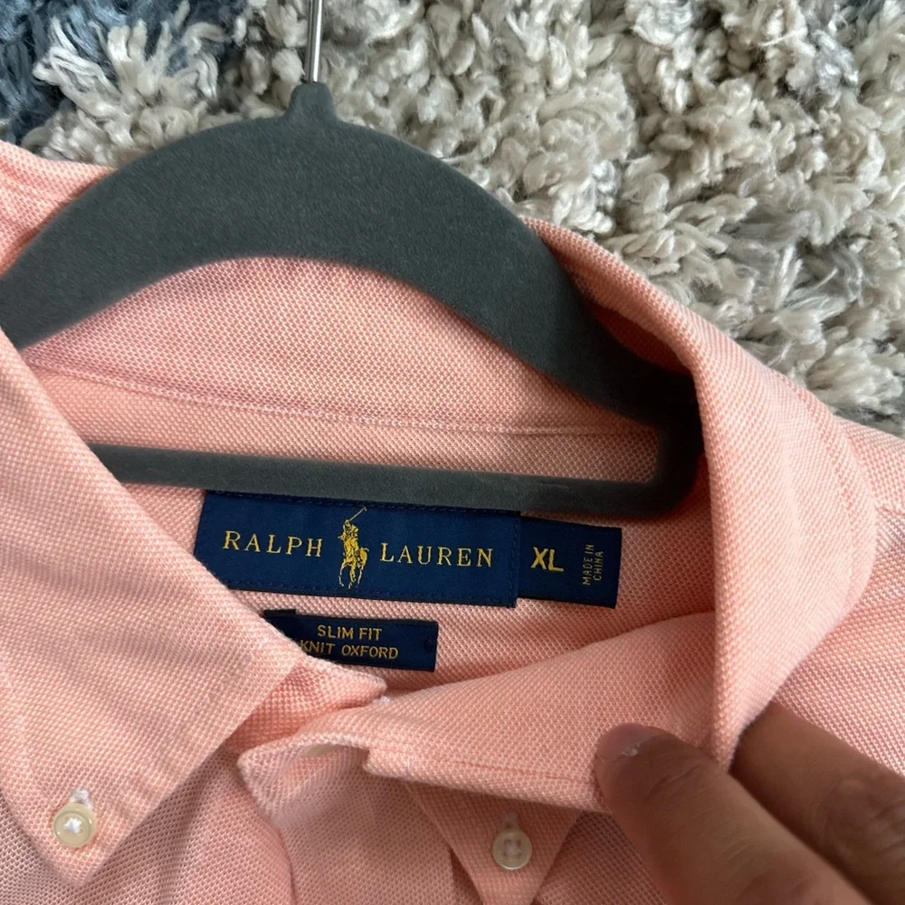 Polo peach dress shirt size XL - Picture 2 of 3